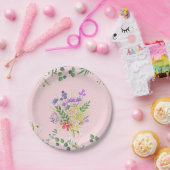 Assiettes En Carton Plat de fleurs (Fête)