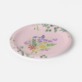 Assiettes En Carton Plat de fleurs (Angle)