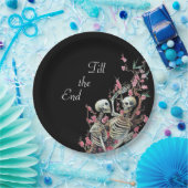 Assiettes En Carton Plat de mariage de crâne de Halloween (Fête)