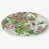 Assiettes En Carton Plat de papier de partie de fleurs d'orchidées (Angle)