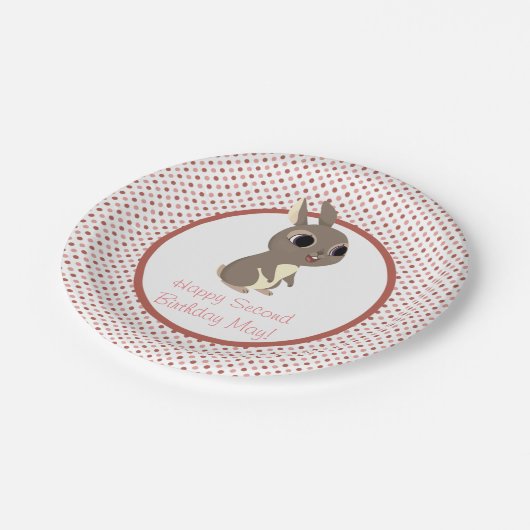 Assiettes En Carton Plat de partie de roche de macareux - pouvez (Angle)