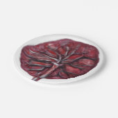 Assiettes En Carton Plat de placenta, baby shower, bénissant la (Angle)