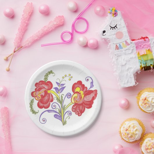 Assiettes En Carton Plat de Rosemal (Fête)