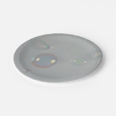 Assiettes En Carton Plat des bulles (Angle)