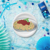 Assiettes En Carton Plat des plaques à papier de spaghetti (Fête)