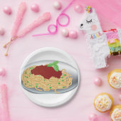 Assiettes En Carton Plat des plaques à papier de spaghetti (Fête)