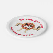 Assiettes En Carton Plat fâché de pizza (Angle)