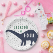 Assiettes En Carton Plat moderne d'anniversaire de dinosaure (Fête)