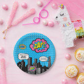 Assiettes En Carton Plat superbe de fille (Fête)