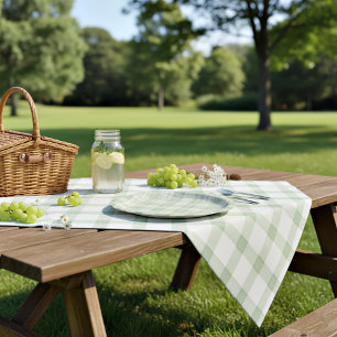 Assiettes En Carton Plat vert sauge clair