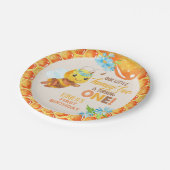 Assiettes En Carton Plate d'abeilles - Fille - Personnalisée (Angle)