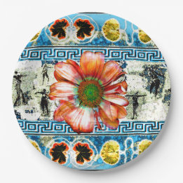 Assiettes En Carton Plate de mélamine de danse ancienne