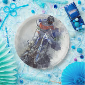 Assiettes En Carton plate de papel moto (Fête)