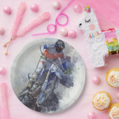 Assiettes En Carton plate de papel moto (Fête)