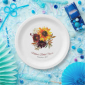 Assiettes En Carton Plate de papier automne dans l'amour (Fête)