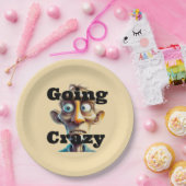 Assiettes En Carton Plate de papier fou (Fête)