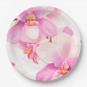 Assiettes En Carton Plate de papier mariage/douche à fleurs (Devant)