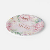Assiettes En Carton Plate de papier Pastel floral doux (Angle)