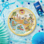 Assiettes En Carton Plate de plage Sunny California (Fête)