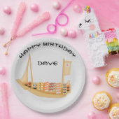 Assiettes En Carton Plate de sushi (Fête)