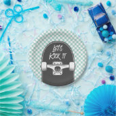 Assiettes En Carton Plate-forme à skateboard On va le lancer Plaques à (Fête)