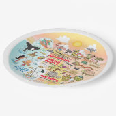 Assiettes En Carton Plate-forme californienne (Angle)