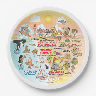 Assiettes En Carton Plate-forme californienne