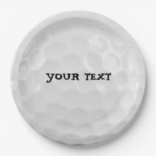 Assiettes En Carton Plate-forme de Customise de golf (Devant)