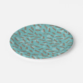 Assiettes En Carton Plate-forme de dessin natation (Angle)