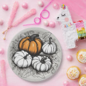 Assiettes En Carton Plate-forme du dîner de Thanksgiving (Fête)