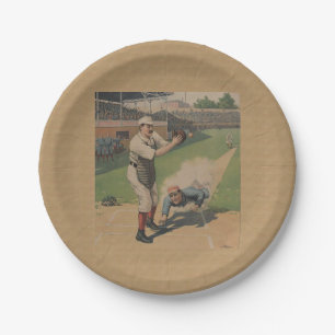 Assiettes En Carton Plate-forme en papier de l'affiche de baseball