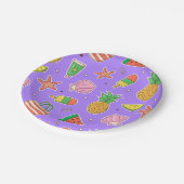 Assiettes En Carton Plate-forme en papier de plage (Angle)