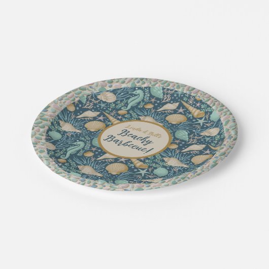 Assiettes En Carton Plate-forme en papier rond de 7 po (Angle)