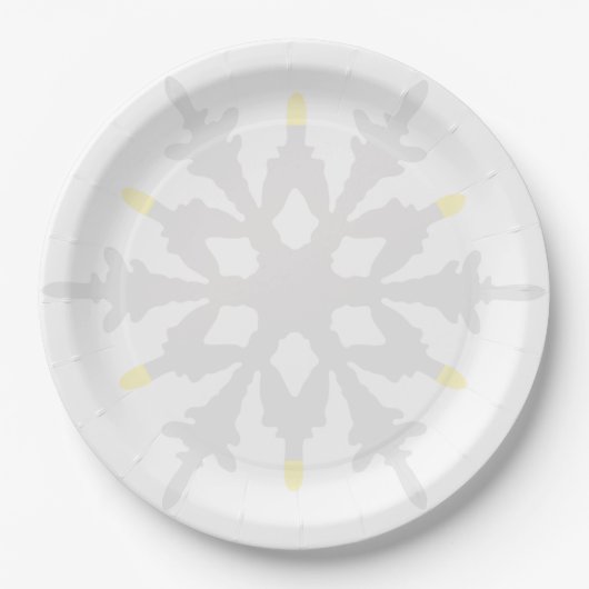 Assiettes En Carton Plate-forme jaune clair (Devant)