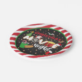 Assiettes En Carton Plate-forme nocturne de Noël (Angle)