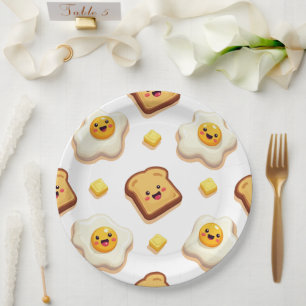 Assiettes En Carton Plate-forme papier pour thème de nourriture amusan