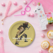 Assiettes En Carton Plate papier pour pompier en or amusant (Fête)