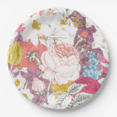 Assiettes En Carton plate with flowering (Devant)