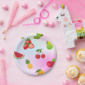 Assiettes En Carton Plateau de fruits (Fête)