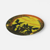 Assiettes En Carton Plateaux de fête d'Halloween, soirée sorcière (Angle)