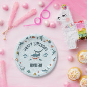 Assiettes En Carton Plates de fête d'anniversaire Blue Shark pour enfa (Fête)