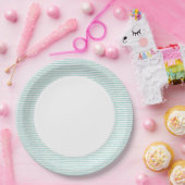 Assiettes En Carton Plates de Luau | Bande verte (Fête)