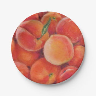 Assiettes En Carton Plates de papier Pastel Peach Summer Garden