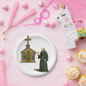 Assiettes En Carton Plates de papier prêtre (Fête)