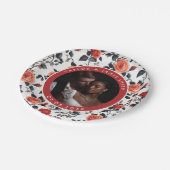 Assiettes En Carton Plates De Verdure Roses Pour Mariage Simple (Angle)