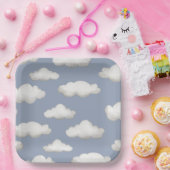 Assiettes En Carton Plates-formes | Plaques de fête nuageuse (Fête)