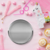 Assiettes En Carton Platinum Silver Shine Personnalisé (Fête)