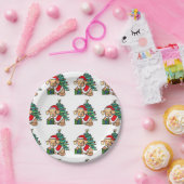 Assiettes En Carton Plats adorables de chien de Noël (Fête)