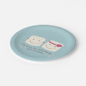 Assiettes En Carton Plats d'amis de guimauve d'amusement de S'more de (Angle)