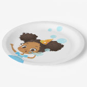 Assiettes En Carton Plats d'anniversaire de coup de bulle (Angle)